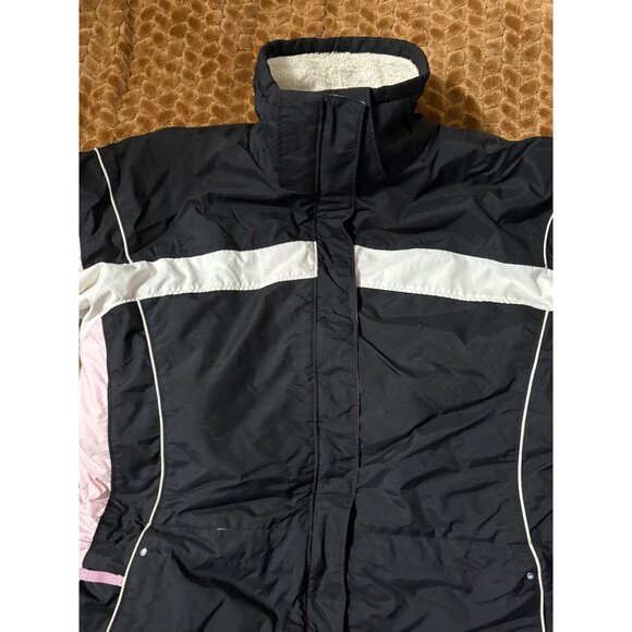 Columbia Youth Girls Insulated Winter Jacket Black Pink White Size 14/16 - Picture 14 of 15